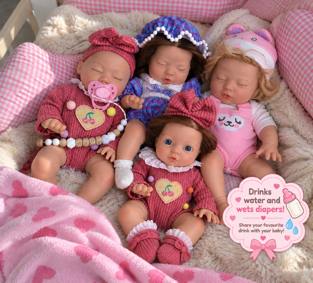 34cm Baby Doll Full Body Silicone Reborn Doll – Girl