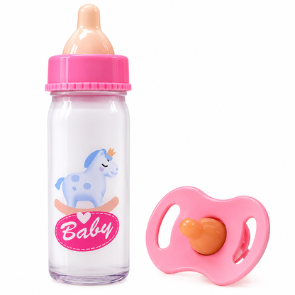 Magic Baby Bottle Toy Set, Doll Accessories, Simulated Juice/Milk Bottle Toy, Feeding Accessories