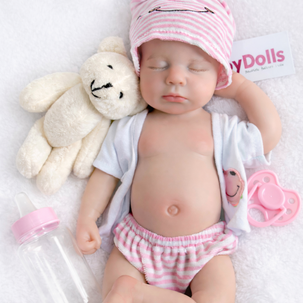 33cm Full Body Silicone Reborn Doll – Realistic Baby Doll – Boy/Girl (Jamie)
