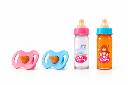 Magic Baby Bottle Toy Set, Doll Accessories, Simulated Juice/Milk Bottle Toy, Feeding Accessories