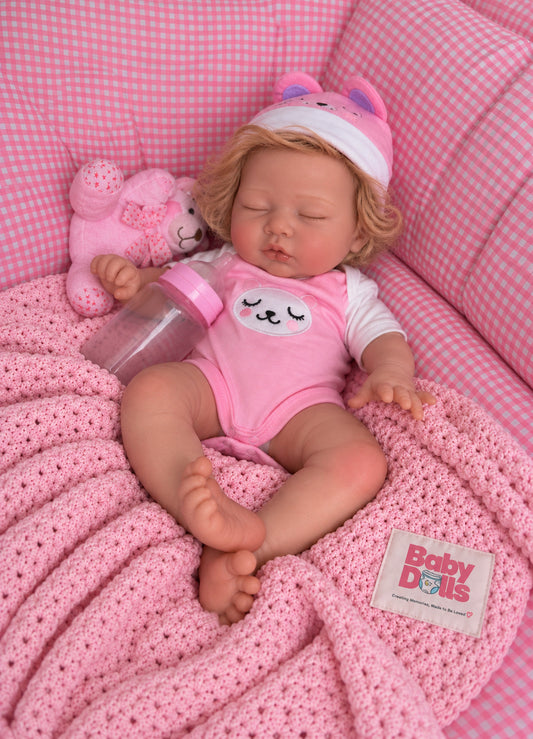 33cm Baby Doll  Full Body Silicone Reborn Doll – Drinks & Wets - Girl (Mia)