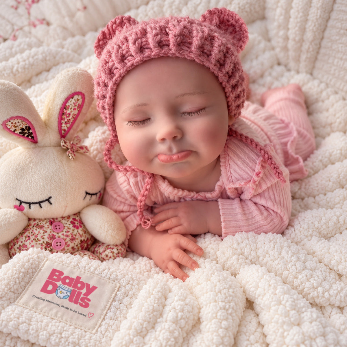 45cm Full Body Silicone Reborn Doll – Realistic Baby Doll – Girl (Holly)