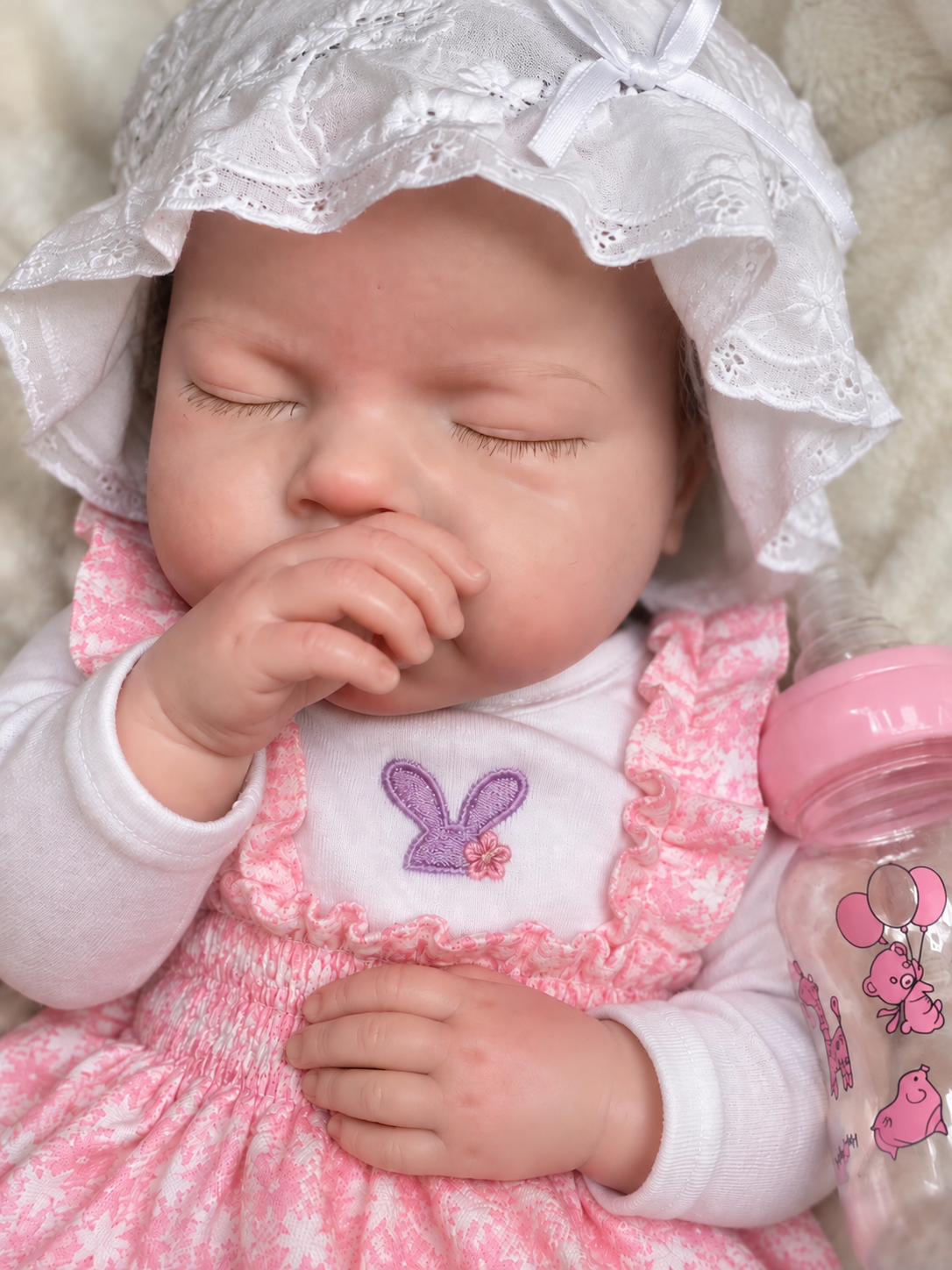50cm Full Body Silicone Realistic Reborn Baby Doll - Drinks & Wets - Girl (Amelia)