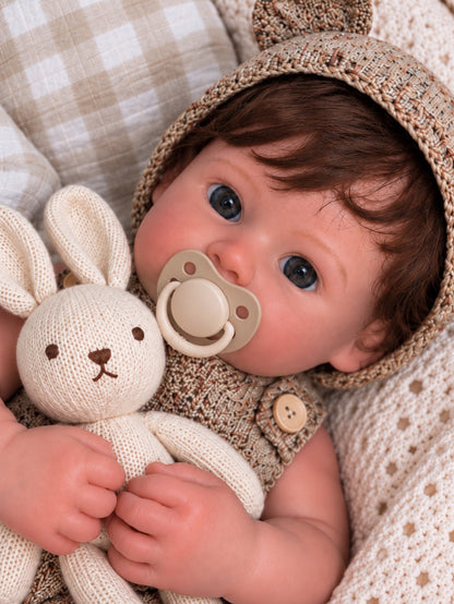 34cm Full Body Silicone Reborn Doll – Realistic Baby Doll – Boy (Josh)