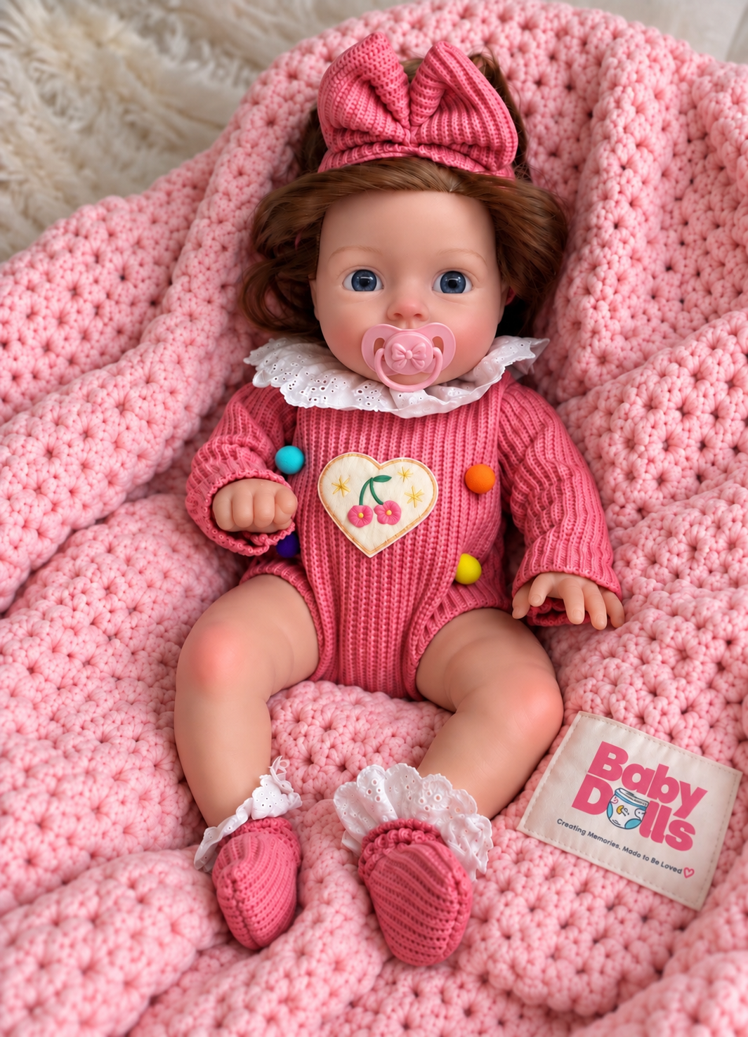 33cm Baby Doll Full Body Silicone Reborn Doll – Drinks & Wets - Girl (Suzi)