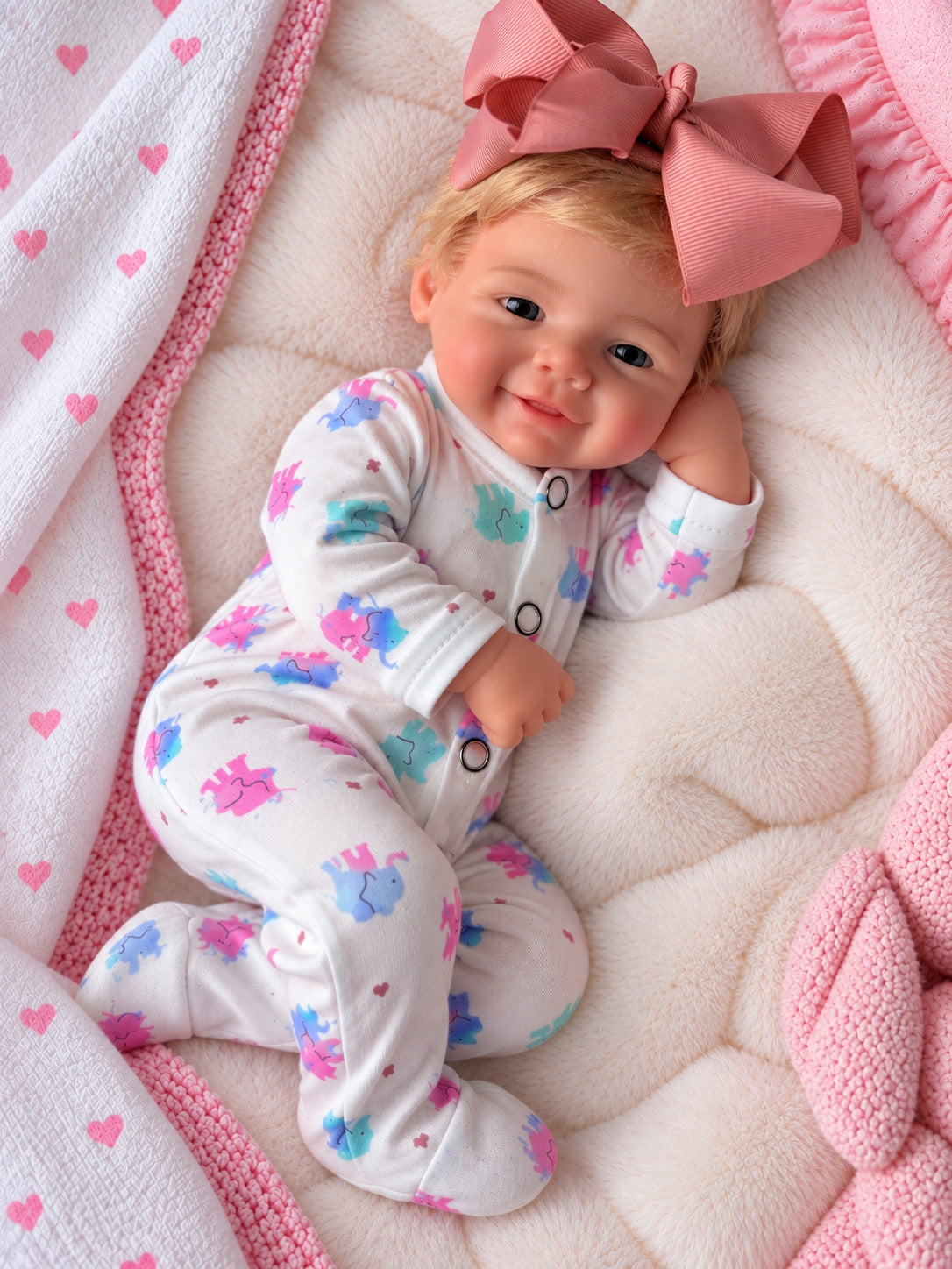 33cm Full Body Silicone Reborn Doll – Realistic Baby Doll – Girl (Chloe)